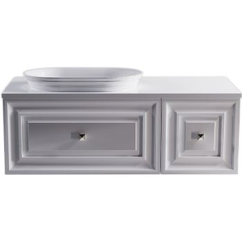 Подвесной шкаф Astra Form Шарм 35 03350003 распашной Белый матовый — фото 1, Шкафы для ванной