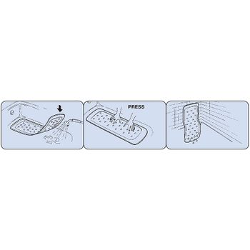 Коврик для душа Ridder Plattfuss 54x54 67268 Коричневый — фото 4, Коврики для ванной комнаты