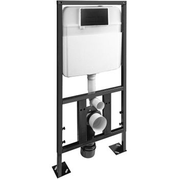 Инсталляция SantiLine SL-04 с Черной матовой клавишей смыва — фото 1, Инсталляции для унитазов