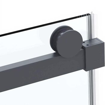 Душевая дверь Vincea Como Soft 120 VDS-1CS120CLGM профиль Вороненая сталь стекло прозрачное — фото 5, Раздвижные душевые двери