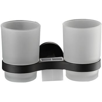 Стакан для зубных щеток Haiba HB8708 двойной Черный — фото 1, Стаканы для зубных щеток