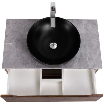 Тумба под раковину BelBagno Etna-H60 90 ETNA-H60-900-2C-SO-RW-P подвесная Rovere Moro — фото 28, Тумбы под раковину