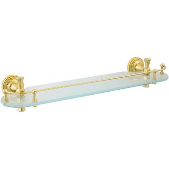 Стеклянная полка Migliore Fortuna 27669 Золото — фото 1, Полки для ванной и душа