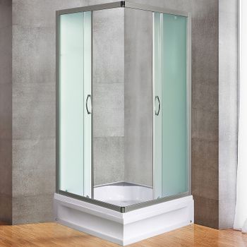 Душевой уголок River Morava XL 80x80 MT 10000008323 с поддоном — фото 1, Квадратные душевые уголки