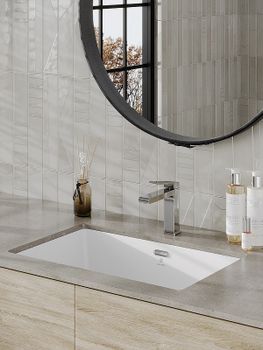 Раковина Orange 60 B02-600W Белая глянцевая — фото 2, Раковины встраиваемые снизу