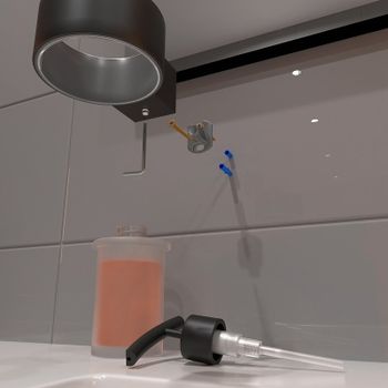 Дозатор для жидкого мыла Altasan Лотос ЛТ80ЧМ Черный матовый — фото 4, Дозаторы