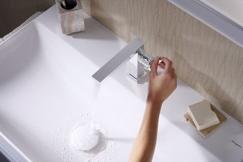 Смеситель для раковины Hansgrohe Tecturis E 73020000 Хром — фото 7, Смесители для раковины