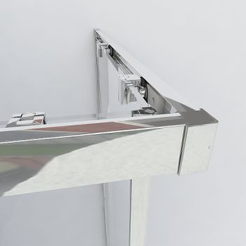 Душевой уголок Vincea Garda 120x90 VSS-1G9012CLGM профиль Вороненая сталь стекло прозрачное — фото 4, Прямоугольные душевые уголки