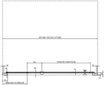 Душевая дверь Ravak Nexty NDOP2-100 03OA0U00Z1 профиль Сатин стекло Transparent — фото 4, Распашные душевые двери