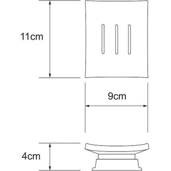 Товар: Мыльница WasserKRAFT Amper Black K-5429B Черная матовая - фото 3 Мыльница WasserKRAFT Amper Black K-5429B Черная матовая — фото 3, Мыльницы