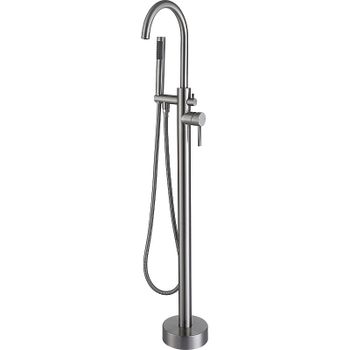 Смеситель для ванны Orange Steel M99-336ni Сталь — фото 1, Смесители напольные