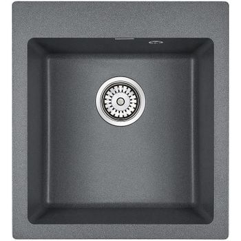 Кухонная мойка Paulmark Kante 45 PM104651-DG Графит — фото 1, Кухонные мойки