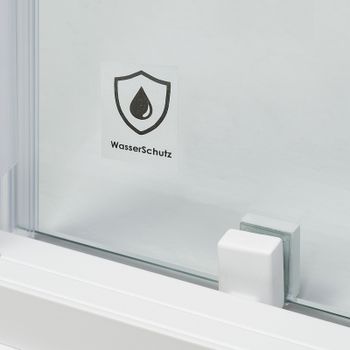 Душевая дверь WasserKRAFT Rhin 120 44S05 профиль Белый стекло прозрачное — фото 3, Раздвижные душевые двери