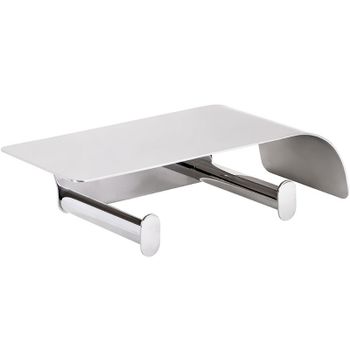 Держатель туалетной бумаги Bemeta Organic 157112161 двойной Хром — фото 1, Держатели туалетной бумаги