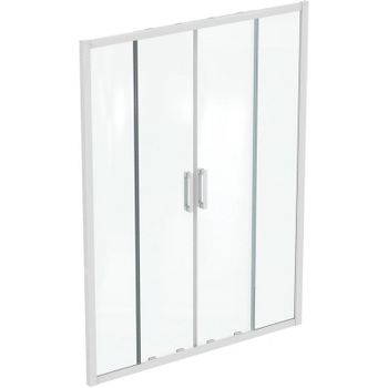 Душевая дверь Ideal Standard Connect 2 150 K968701 профиль Белый матовый стекло прозрачное — фото 1, Раздвижные душевые двери