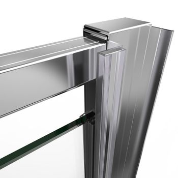 Душевая дверь Vincea Intra 100 VDP-1I9010CL профиль Хром стекло прозрачное — фото 6, Распашные душевые двери