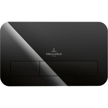 Клавиша смыва Villeroy&Boch ViConnect 922400RB Черная глянцевая — фото 1, Кнопки смыва