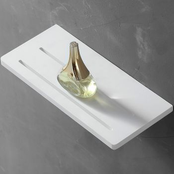 Полка из искусственного камня Abber Stein AS1653 Белая — фото 1, Полки для ванной и душа