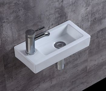 Раковина CeramaLux 36 9272R Белая — фото 2, Мини-раковины