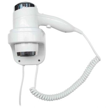 Фен настенный Nofer 02011.W Белый — фото 1, Фены для общественных мест