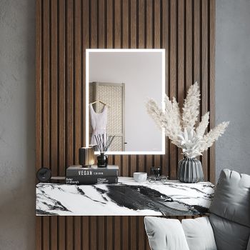 Зеркало Bond Cube 60x80 M44ZE-6080 с подсветкой с сенсорным выключателем — фото 2, Зеркала в ванную комнату