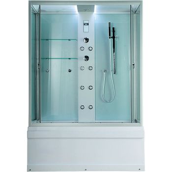 Душевой бокс Timo Lux 148x82 TL-1505 с гидромассажем — фото 1, Душевые боксы