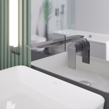 Смеситель для раковины Berges Ventas S 076014 Оружейная сталь — фото 4, Смесители для раковины