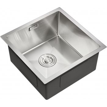 Кухонная мойка Milacio Denia 44 MC.77430 нержавеющая сталь / квадратная / без крыла — фото 1, Кухонные мойки