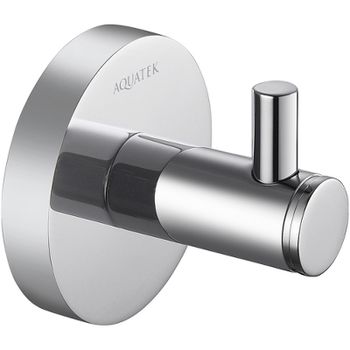 Крючок Aquatek Европа AQ4101CR Хром — фото 1, Крючки для полотенец