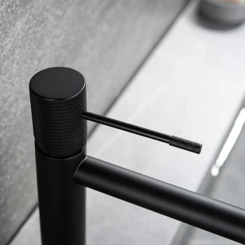 Смеситель для раковины Vincea Desire VBF-1D1MB Черный матовый — фото 6, Смесители для раковины