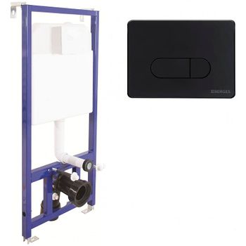 Комплект унитаза Damixa Jupiter DX77C1738SC с инсталляцией Berges Novum D5 040235 с сиденьем Микролифт и Черной матовой клавишей смыва — фото 3, Комплекты унитаз + инсталляция