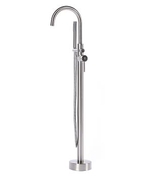 Смеситель для ванны Orange Steel M99-336ni Сталь — фото 2, Смесители напольные