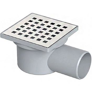 Душевой трап Berges Trend 150x150 091002 с решеткой Хром — фото 1, Трапы для душа