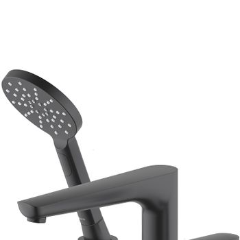 Смеситель на борт ванны Aquatek Бетта AQ1148MB Черный матовый — фото 2, Смесители на борт ванны