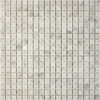 Каменная мозаика Pixmosaic Bianco carrara PIX239 30,5x30,5 см — фото 1, Мозаика