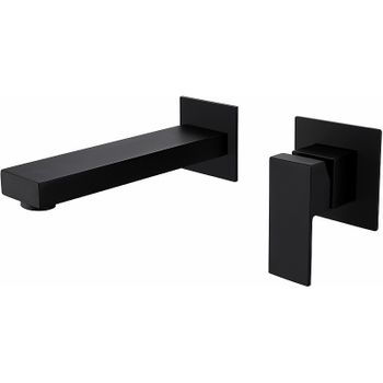 Смеситель для раковины Abber Daheim AF8212B Черный матовый — фото 1, Смесители для раковины