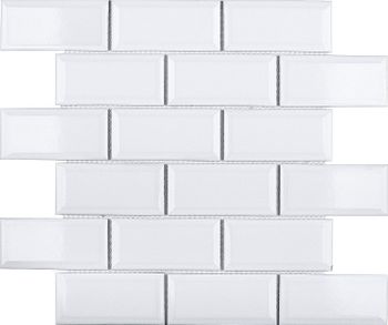 Керамическая мозаика StarMosaic Metro White Glossy AM81945 28,8x29,4 см — фото 1, Мозаика