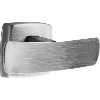 Двойной крючок Nofer Classic 09017.S Нержавеющая сталь матовая — фото 1, Крючки для полотенец