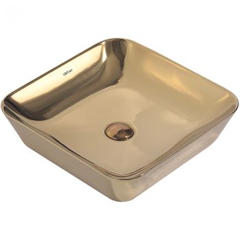 Раковина-чаша Abber Rechteck 43 AC2205GG Золото — фото 1, Раковины накладные