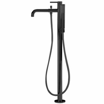 Смеситель для ванны Webert Elio EL851101560 Черный матовый — фото 1, Смесители напольные