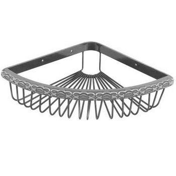 Угловая полка ZorG SL AZR U-2 SL Серебро — фото 1, Полки для ванной и душа