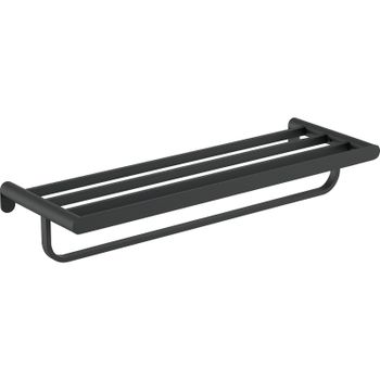 Полка для полотенец Nofer Verona 16843.N Черный матовый — фото 1, Полки для полотенец