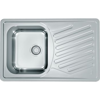 Кухонная мойка Alveus Elegant 30 SAT 90 FI 810x510 1126348 Сатинированная сталь — фото 1, Кухонные мойки