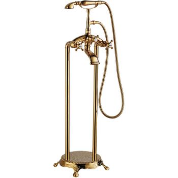 Смеситель для ванны Abber Klassik AF8415G Золото — фото 1, Смесители напольные