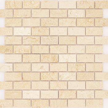 Мозаика Caramelle mosaic Pietrine 4 мм Botticino POL 29,8x29,8 см — фото 1, Мозаика