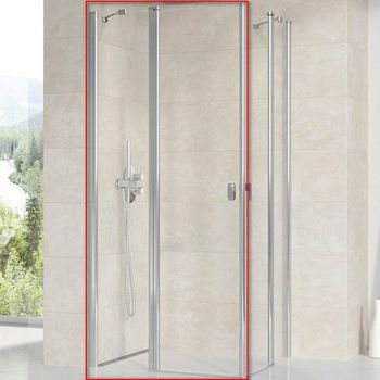 Душевая дверь Ravak Chrome CRV2-80 1QV40C00Z1 профиль Хром стекло Transparent — фото 1, Распашные душевые двери