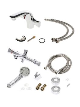 Комплект смесителей Orange Lotos M32-311cr Хром — фото 11, Готовые комплекты для ванной комнаты