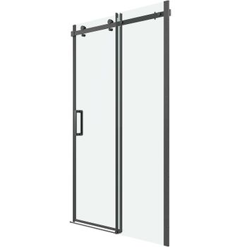 Душевая дверь Grossman Classic 110 100.K33.04.110.42.00 профиль Графит сатин стекло прозрачное — фото 2, Раздвижные душевые двери