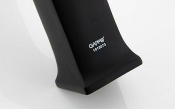 Смеситель для раковины Gappo G50 G1050 Черный матовый — фото 9, Смесители для раковины