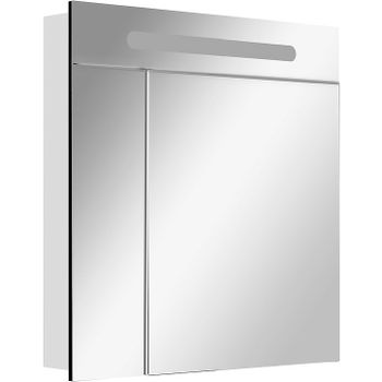 Зеркальный шкаф Roca Victoria Nord 80 ZRU9000033 с подсветкой Белый — фото 1, Зеркальные шкафы в ванную